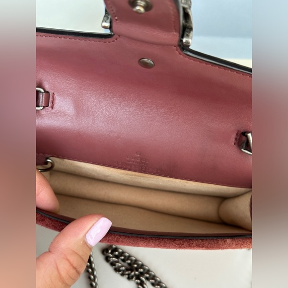 Gucci GG Supreme Monogram Blooms Super Mini Dionysus Shoulder Bag - Picture 9 of 9